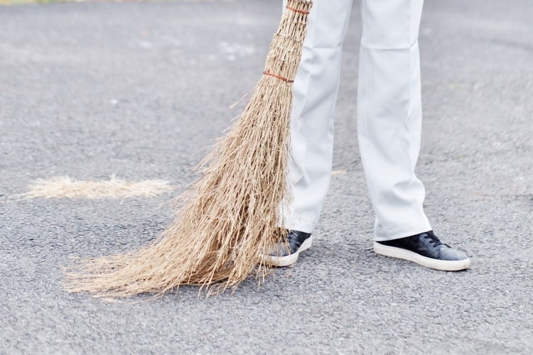 足場解体・清掃