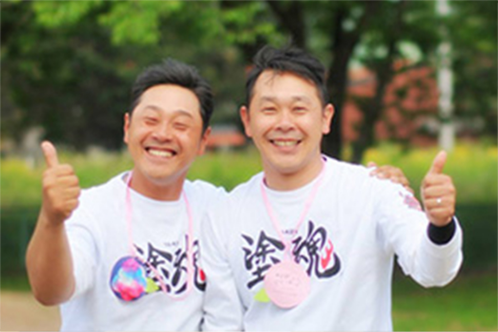 塗装でボランティア