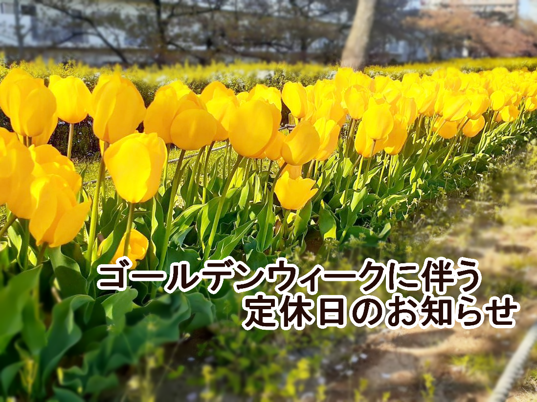ゴールデンウィークに伴う定休日のお知らせ
