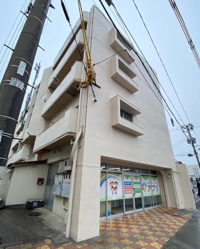 新潟市西区 アパート 正面外壁塗装工事